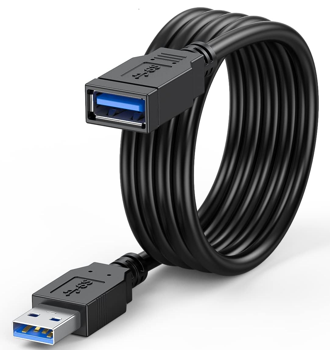 FEDUS 1.5 Meter USB Extension Cable for PC, TV Connect, USB 2.0 Extender, Black