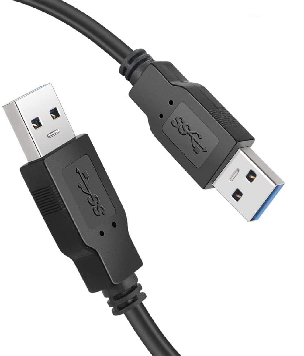 FEDUS USB A to A Cable High Speed 10 Meter USB 2.0 Type A Male to A Male Cable USB to USB Cord for Data Transfer Hard Drive Enclosures Printers Modems Cameras Scanners Laptop Cooling Pad Black