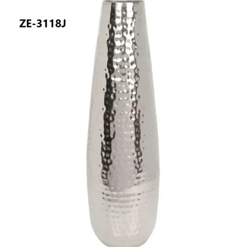 Flower Decor Home Silver Flower Vase