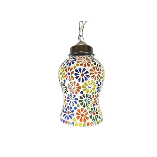 Handmade Glass Mosaic Hanging Lantern