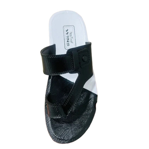 Men Black Pu Slipper
