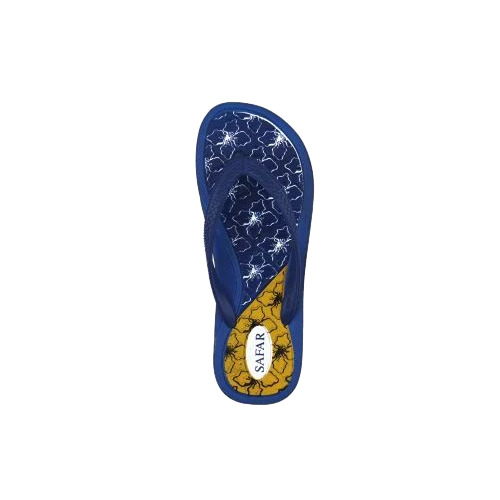Men Blue Rubber Slipper