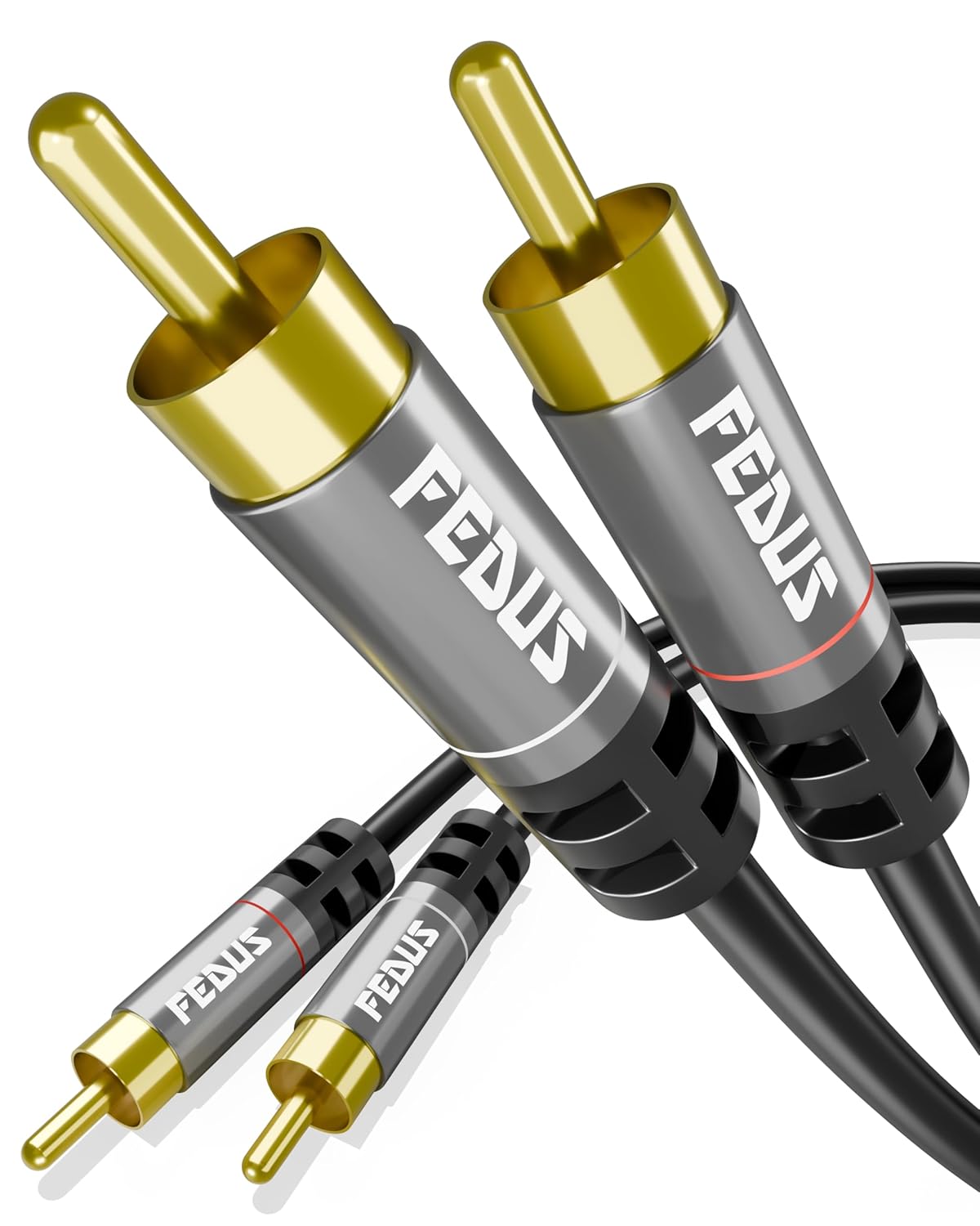 Fedus 3 Meter Double Shielded Copper 2rca To 2rca Cable