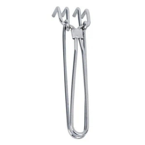 Ketan Stainless Steel Wire Pakkad Tong For Kitchen 8 Inches