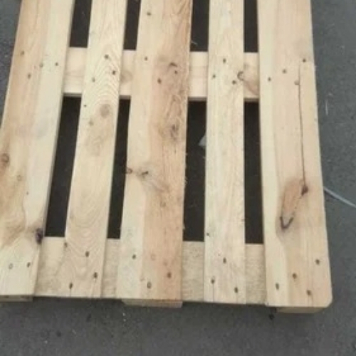 Used wooden pallets