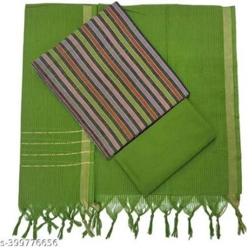 Women'S Handloom Cotton Dress Material Unstitched Salwar Sets