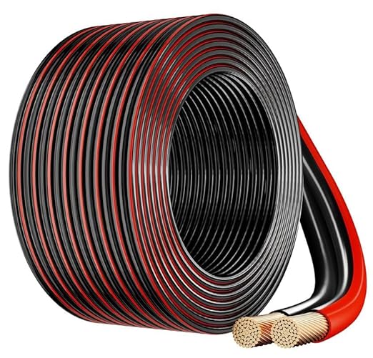 FEDUS 18 Gauge/AWG wire for Speaker Wire Cable Oxygen-Free Copper 2 Conductors Audio Speaker Cable for Car Speakers Stereos,Subwoofer, Home Theater Speakers,HiFi Surround Sound system,Radio