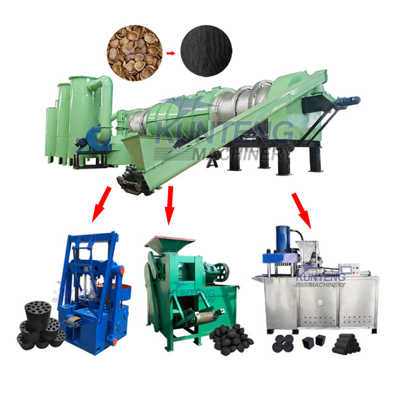 Wood Sawdust Coconut Shell Olive Pomace Briquette Press Machine - Color: Customized