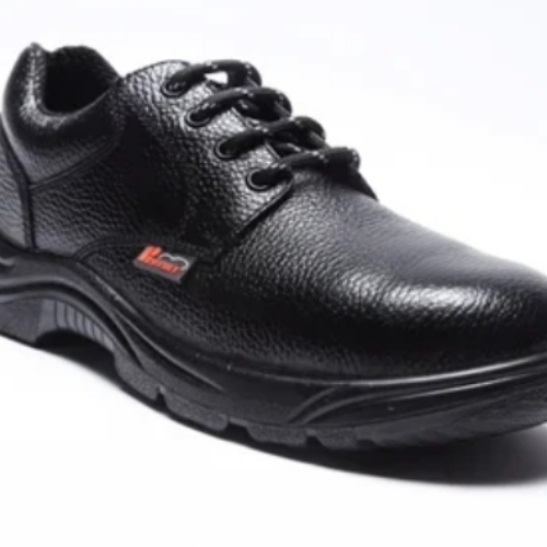 Black Leather Safety Shoes