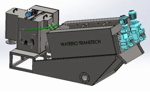 Dewatering Screw Press Machine - Color: Black