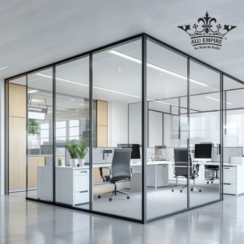Aluminium Office Glass Partition