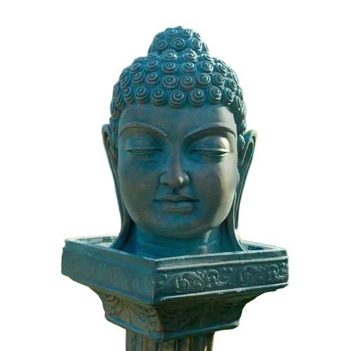 Black Fiber Buddha Statue