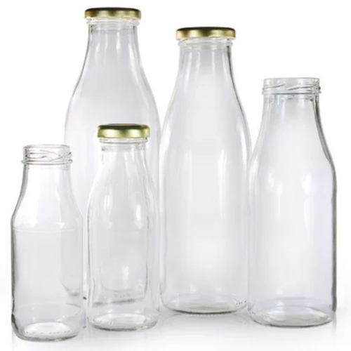 glass milk bottle
