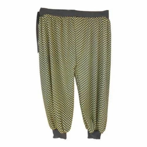Yellow And Black Ladies Harem Pants