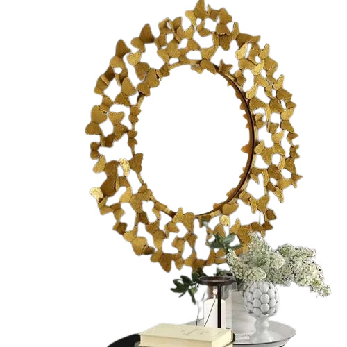 Golden Fancy Wall Mirror