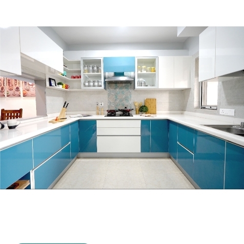 L Shaped Modular Kitchen