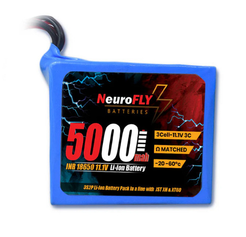 Neurofly 11.1V 5000Mah 18650 Li-Ion Battery Pack - Features: Compact Power