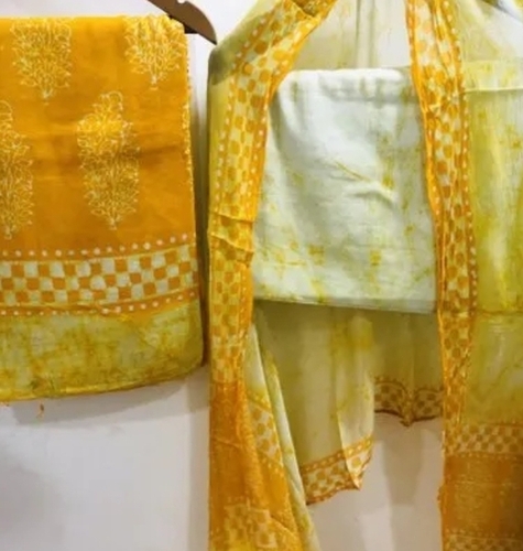 Party Wear Printed Cotton Dress Material