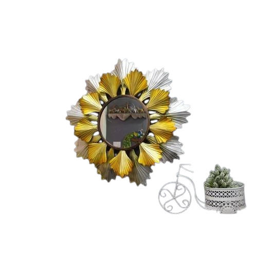 Yellow Decorative Wall Mirror