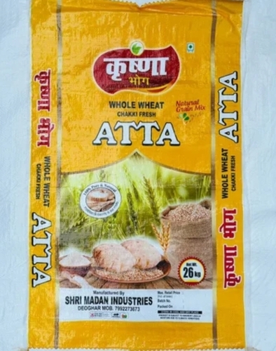 Atta Wheat Flour Packing Bag Bopp Full Hd