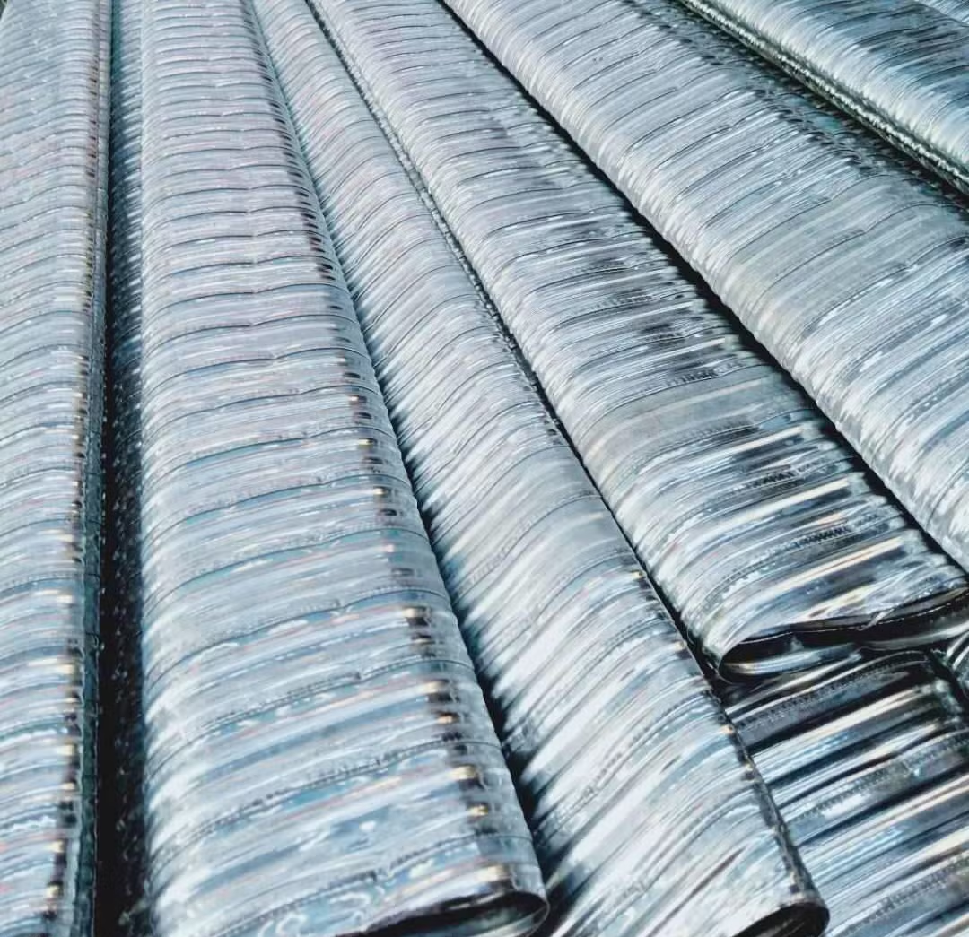Corrugated Duct Gi Flat - Color: Silver