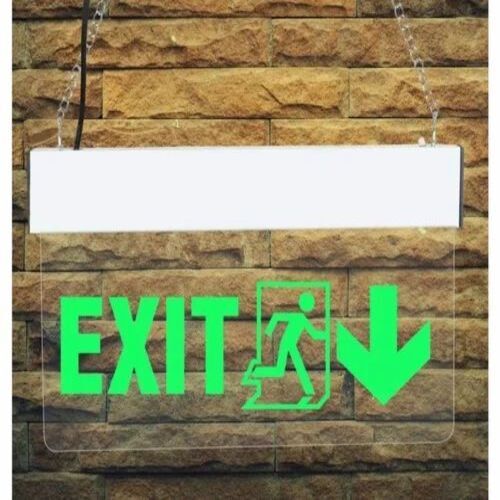 Fire Exit Led Sign Board. - Application: Advertising