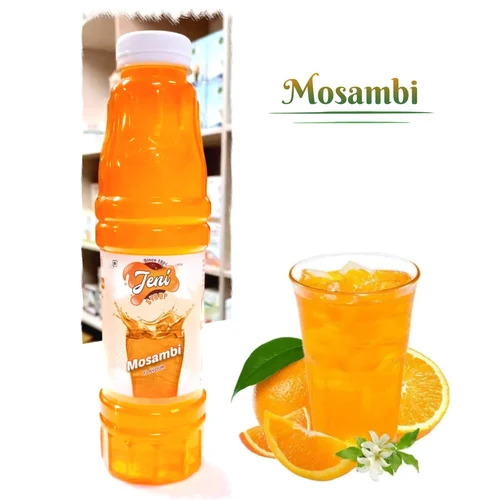 Mosambi Sharbat Flavour Syrup 700Ml - Color: Orange