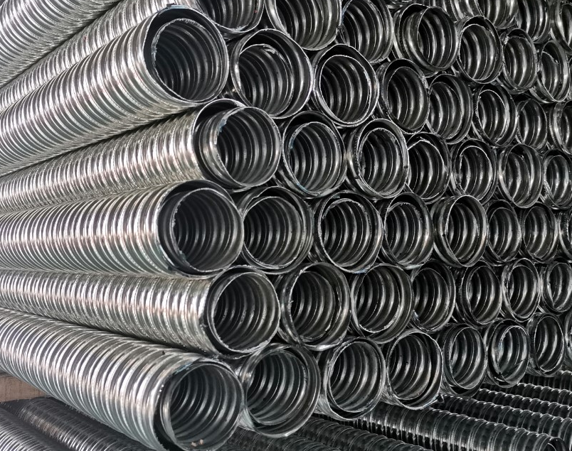 Corrugated Duct Gi Round - Galvanized Steel, Multiple Sizes, Grey | High Impact Resistance, Lightweight, Easy Installation, Corrosion Resistant