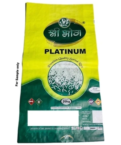 Rice Packaging Bopp Bag Mate Printing With Gadget And Side Window - Customised
