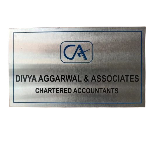 Aluminum Name Plate