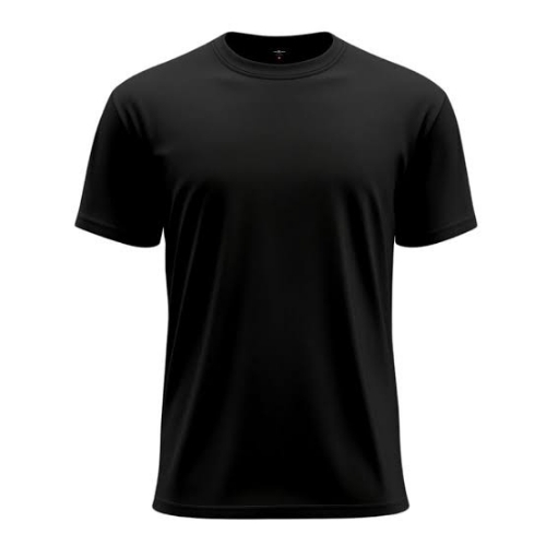 Plain T Shirt - Color: Black