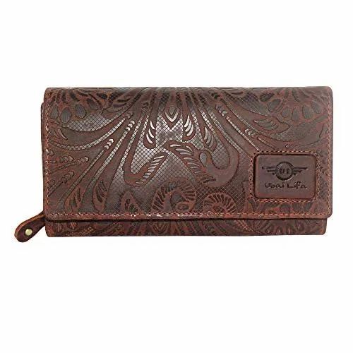 Ladies Brown Leather Clutch