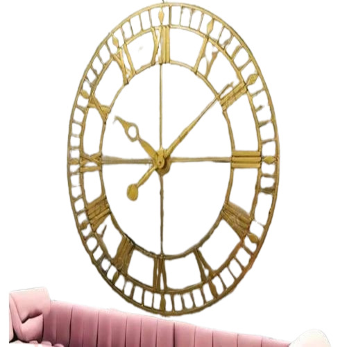 Golden Stylish Wall Clock