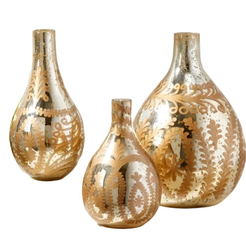 Handmade Gold Flower Vase
