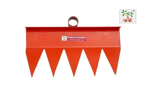 Mild Steel 24 Inch Orange Teeth Garden Rake - Finish: 1