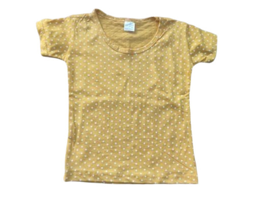 Yellow Printed Kids T Shirt
