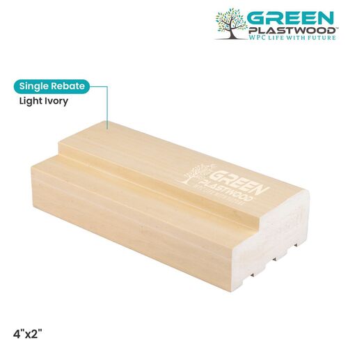 4" X 2" Wpc Door Frame - Color: Teakwood