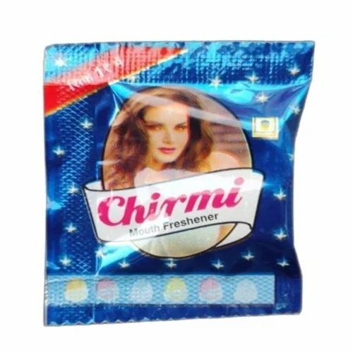 Chirmi Mouth Freshener - Natural Flavor Granules, White Color, 2.02gm Packet | Salty Taste, Convenient Bag Packaging