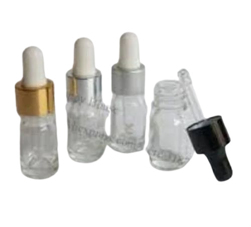 Transparent Glass Bottle With Dropper