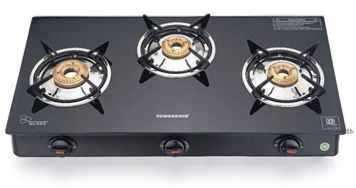 3 Burner Glass Top Stove