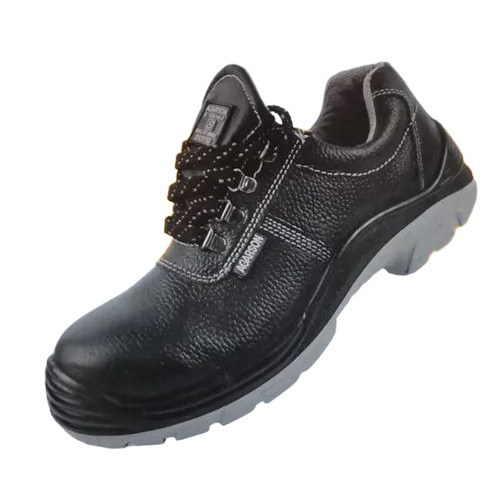 Black Leather Safety Shoes
