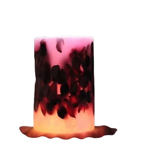 Petal Embedded Hurricane Candle
