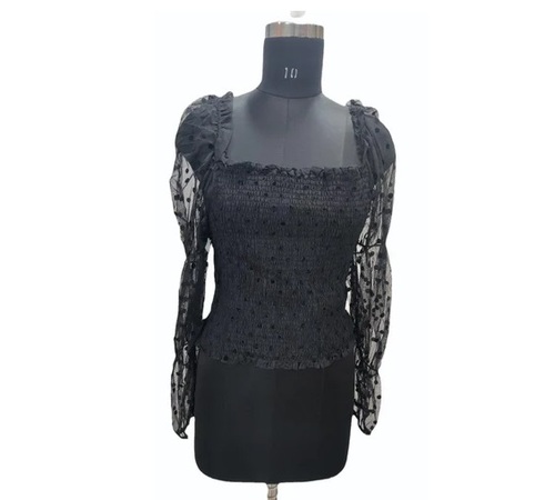 Customized Net Crop Top