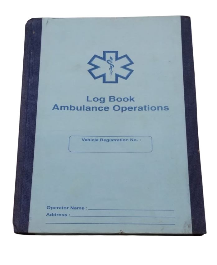 Medical Stationery Ambulance Log Book