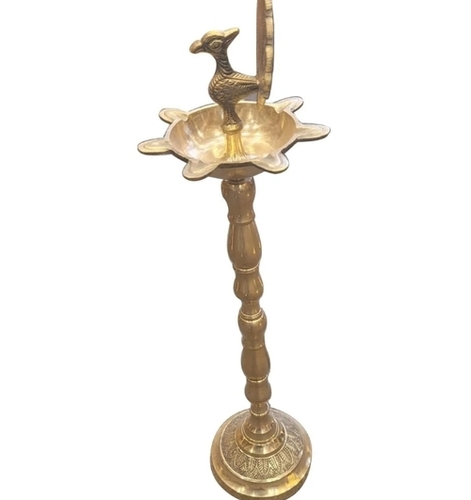 Copper Designer Oil Lamp Stand