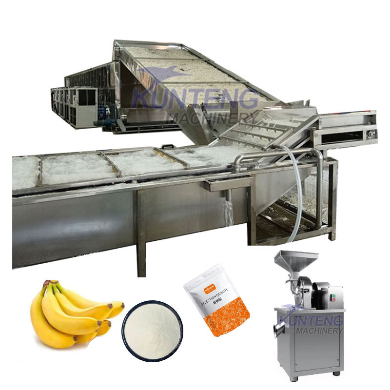 Fruit Mango Plantain Banana Slicing Blanching Drying Grinding And Packaging Production Line - Automation Grade: High