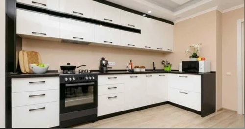 Glossy Wooden Modular Kitchen Designing Service