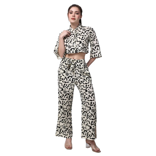 Ladies Abstract Print Co-Ord Set