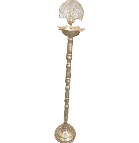 Long Copper Oil Lamp Stand