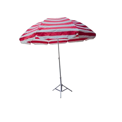 Outdoor Red Stripe Umbrella